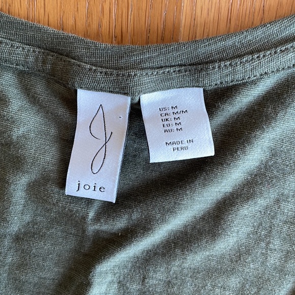JOIE Scoop Neck Tee, M - Picture 3 of 5